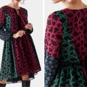 Matilda Jane Dress Women's Small A Little Party Multicolor Boho Flowy Peasant